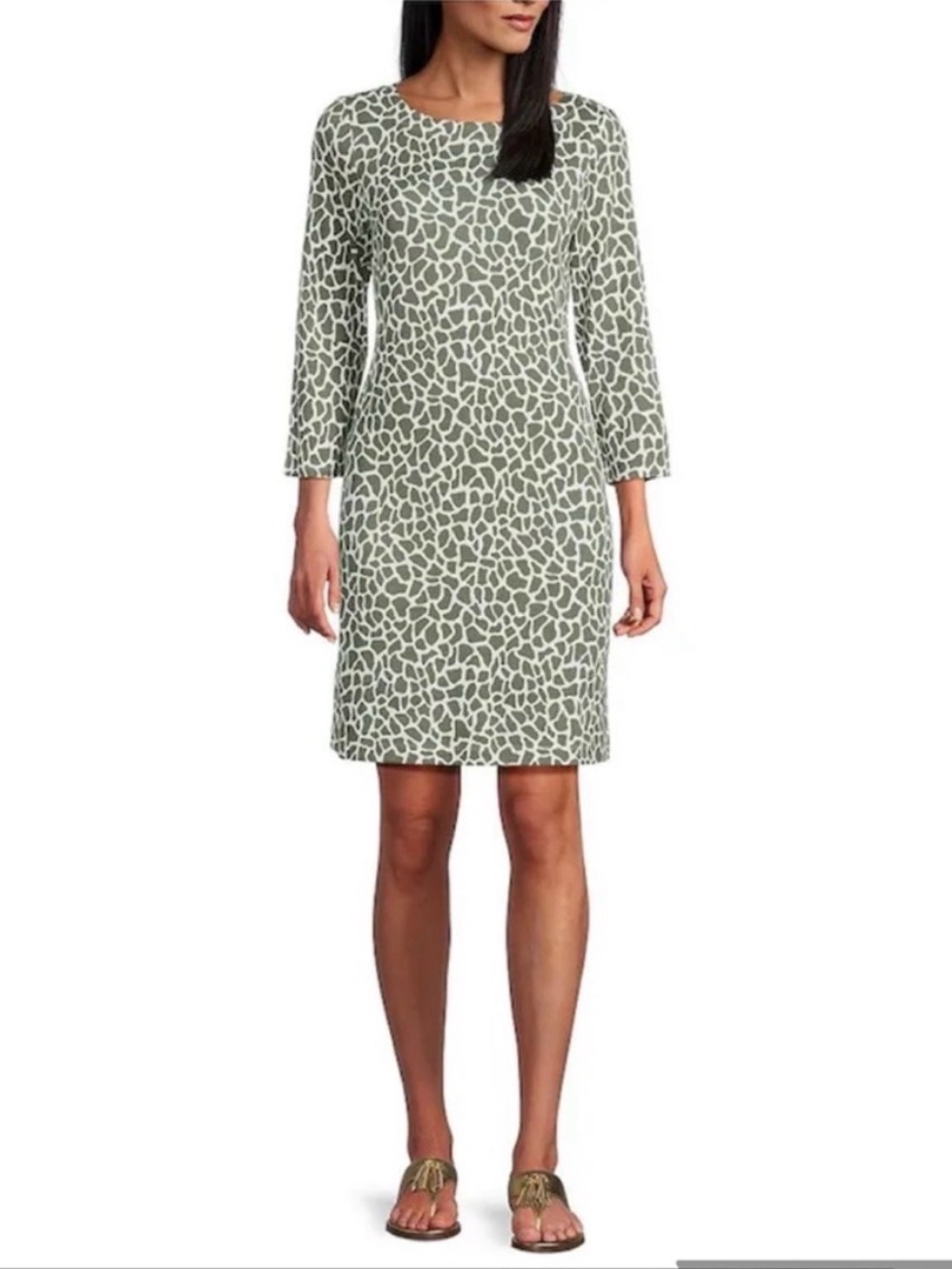 Tommy Bahama Darcy Safari Spots Dress in Tea Leaf Green NWT Large